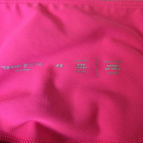 Old Navy Pink Neon Women's Bike Shorts 4x - Picture 6 of 8